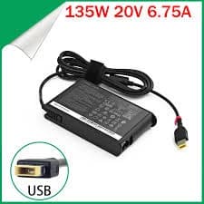 شاحنه لينوفو 20-6.75 USB مستعمل اصلي