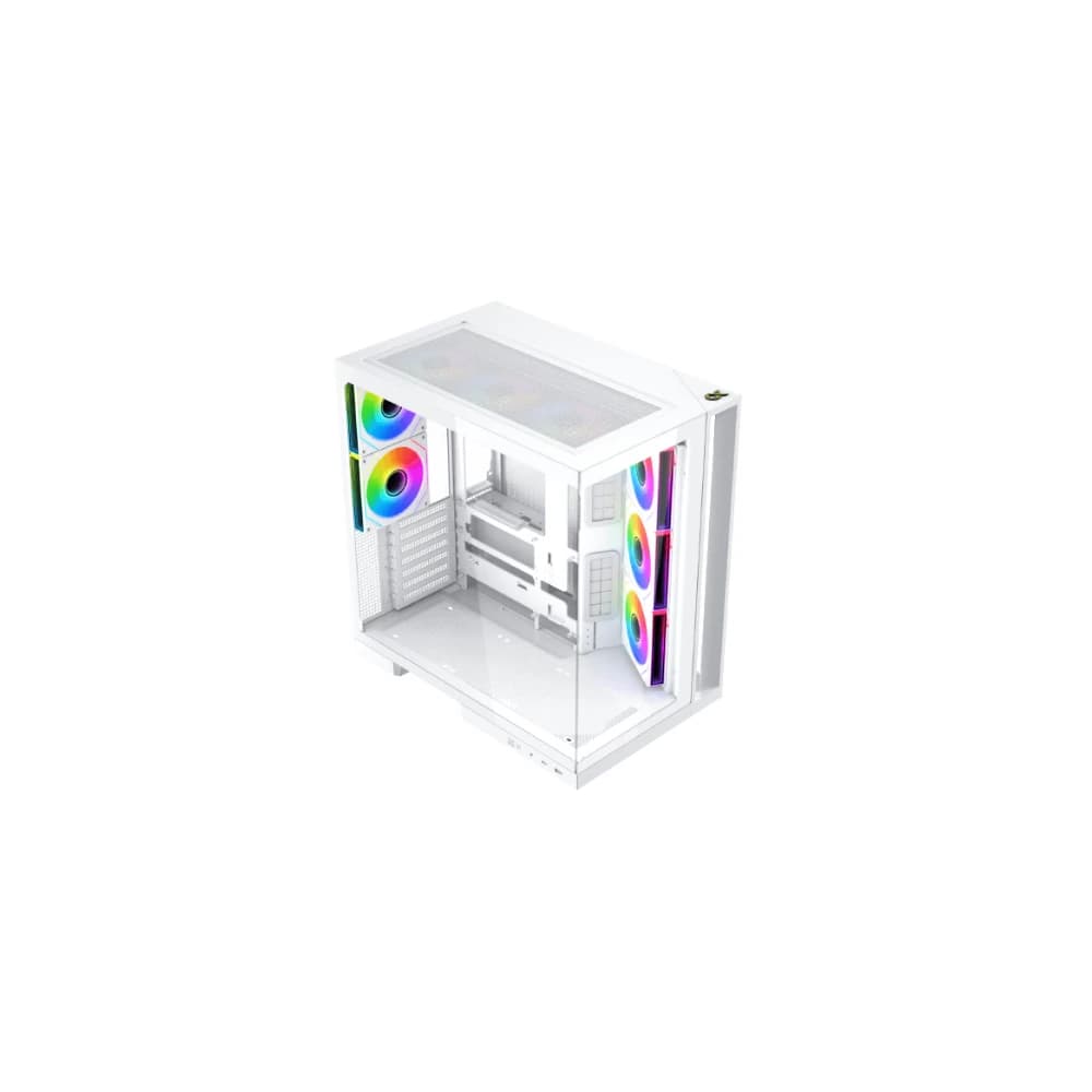 كيس كمبيوتر XIGMATEK AQUA 7 ARCTIC – E-ATX متوسط الحجم PC Case