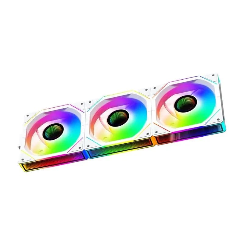 تبريد Jungle Leopard Interstellar V3 ARGB 120mm Reversible (3-Pack مراوح) – أبيض