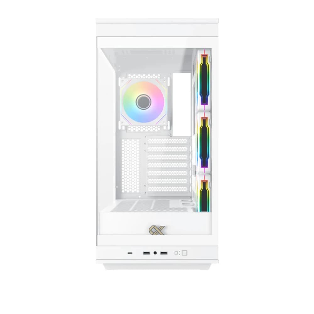 كيس كمبيوتر XIGMATEK META ARCTIC – E-ATX متوسط الحجم PC Case – أبيض