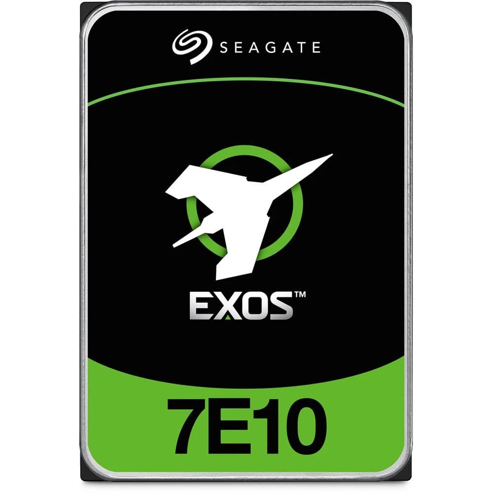 وحدة تخزين Seagate Exos 7E10 Enterprise HDD – 10TB, 7200 RPM, SATA/SAS, 550TB/yr Workload, 2M Hours MTBF