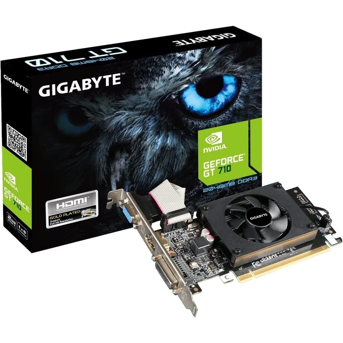 كرت شاشة GIGABYTE GeForce GT 710 2048MB DDR3