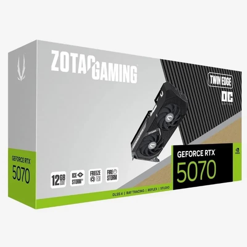 كرت شاشة Zotac Gaming GeForce RTX 5070 Twin Edge OC 12 GB GDDR7