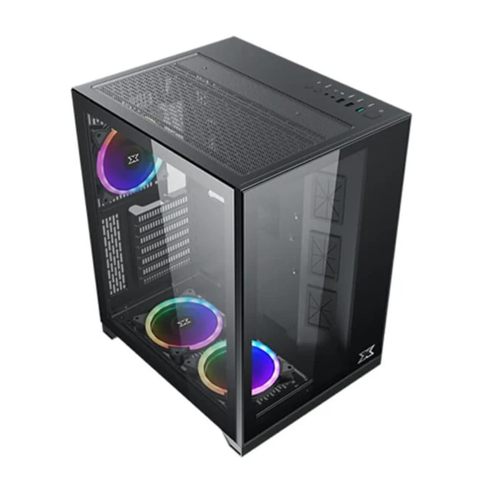 كيس كمبيوتر XIGMATEK AQUARIUS S GAMING – ATX متوسط الحجم PC Case – أسود