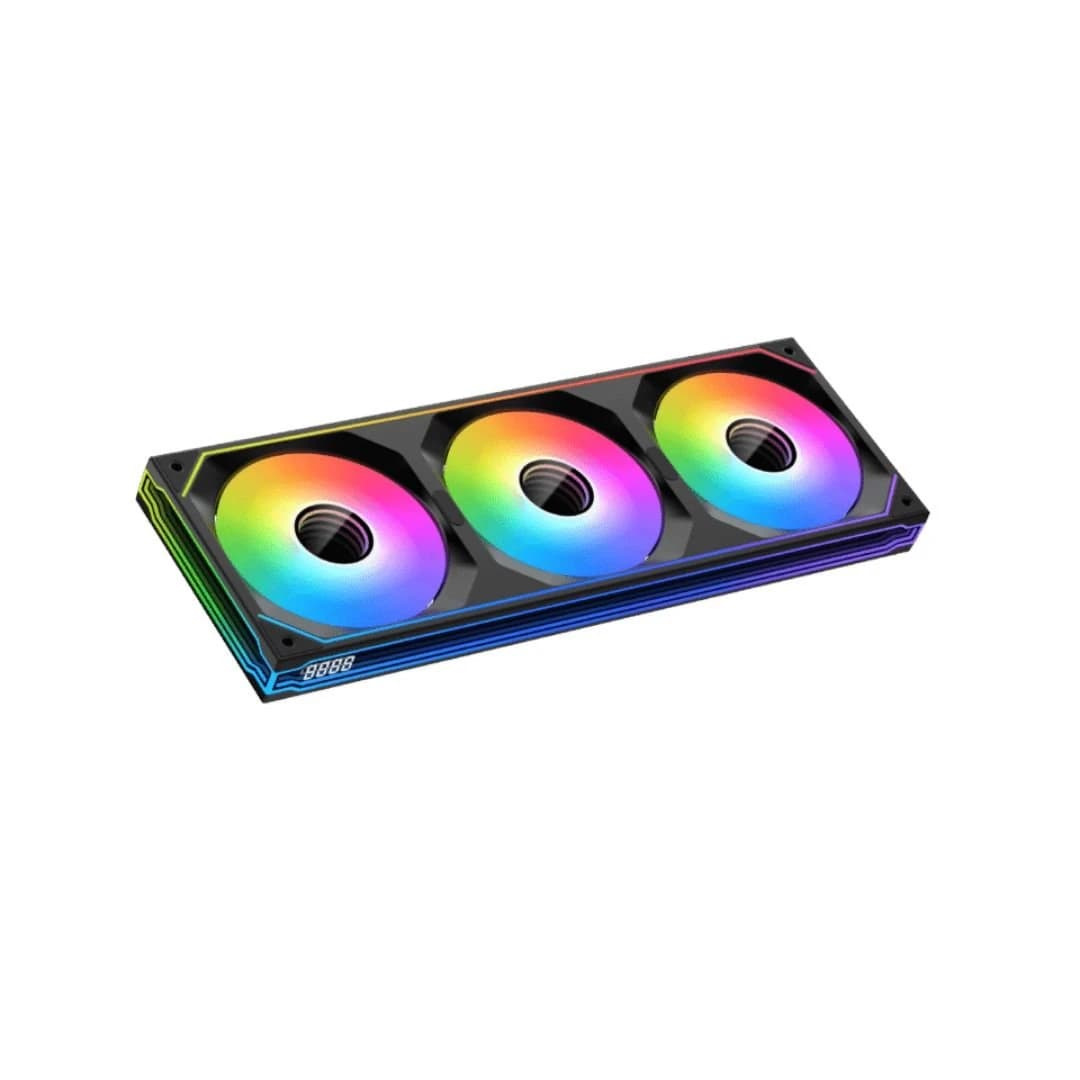 تبريد Xigmatek INFINITY SF360 Digital 120mm 3-مروحة Pack – أسود