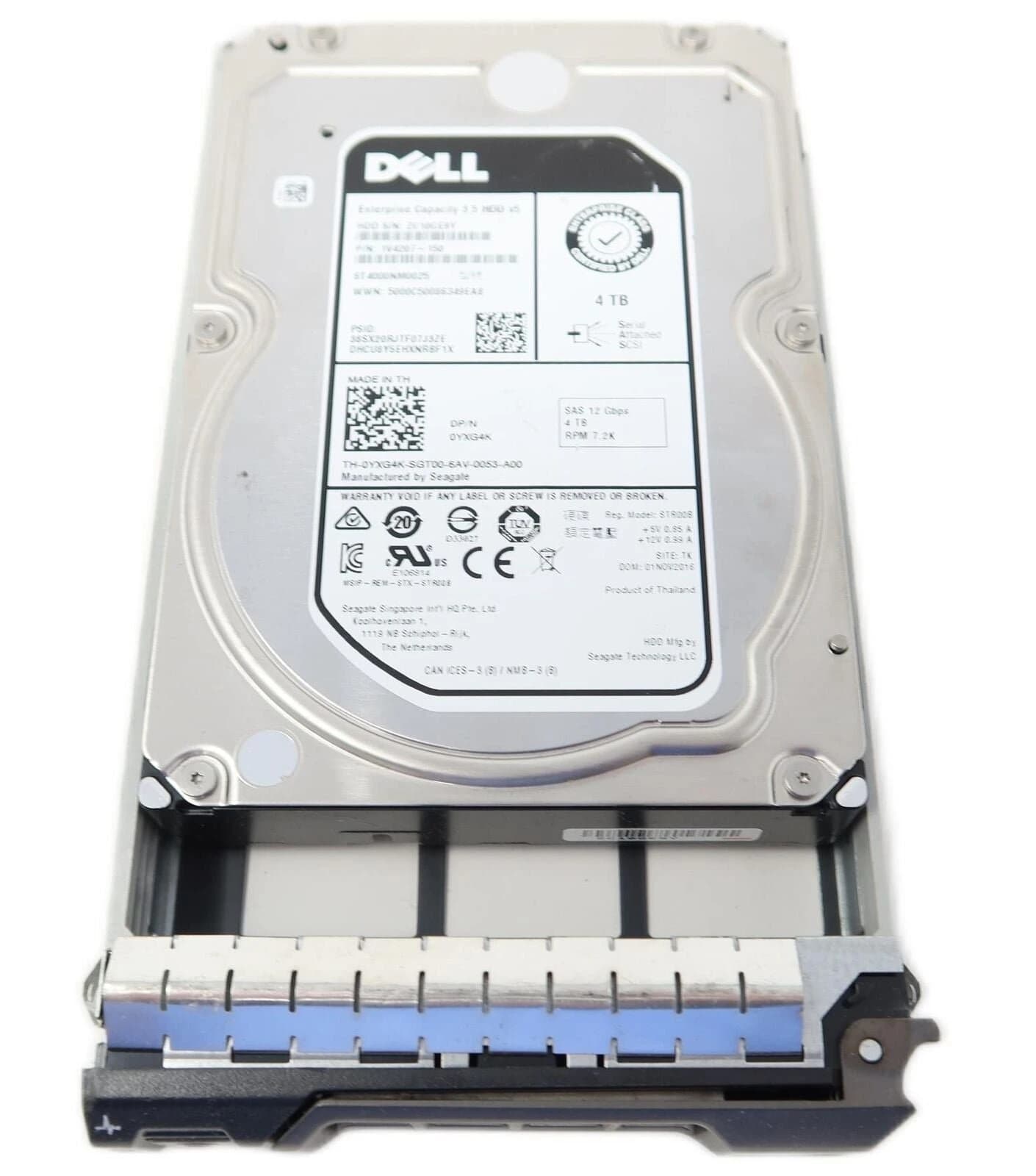 وحدة تخزين Dell 4TB 7.2K SAS 3.5″ 12Gb/s HDD with GEN13 تراي for Dell PowerEdge R230/R330/R430/R530/R730/R730XD/T330/T430/T630