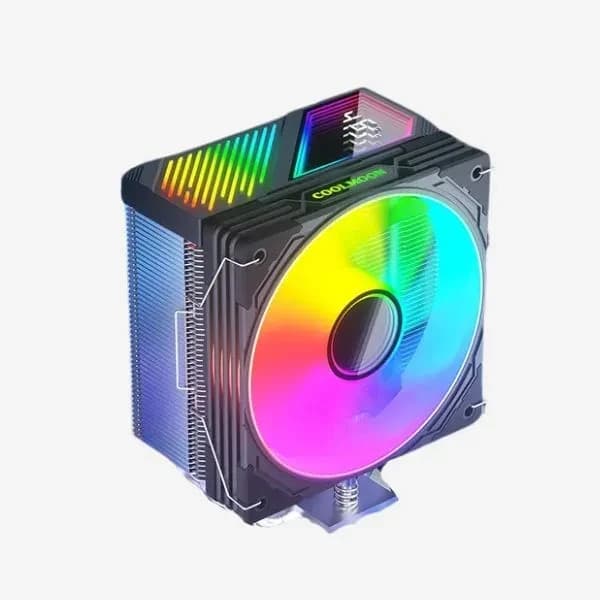 تبريد Coolmoon Temperature GT600 أبيض CPU Cooler Heatsink