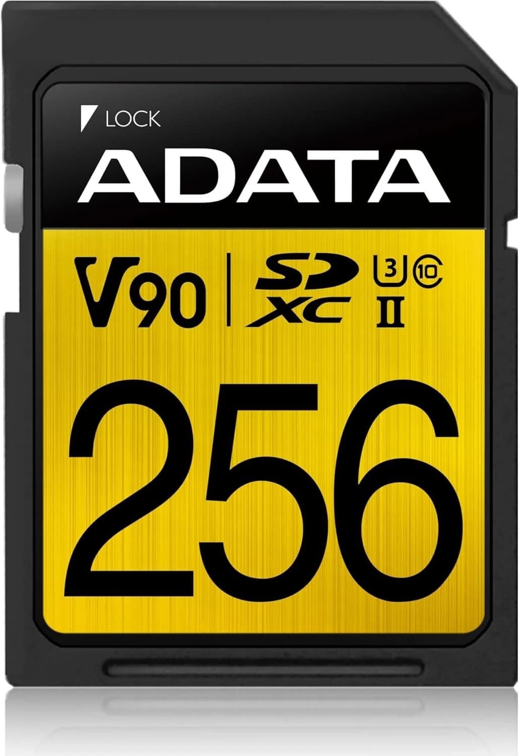 وحدة تخزين ADATA ASDX256GUII3CL10-C Premier ONE SDXC UHS-II U3 Class10 V90 3D NAND Extreme 4K Ultra HD 290MB/s SD Card, 256 GB