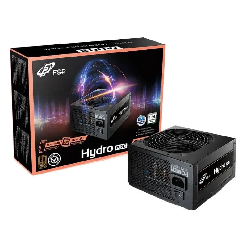 مزود طاقة FSP Hydro Pro HP2-800 800W 80+ Bronze كابلات ثابتة – أسود