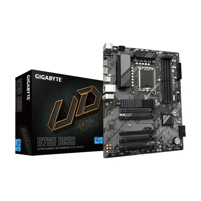 لوحة أم Intel Gigabyte B760 DS3H DDR5 Intel LGA 1700 mATX Motherboard