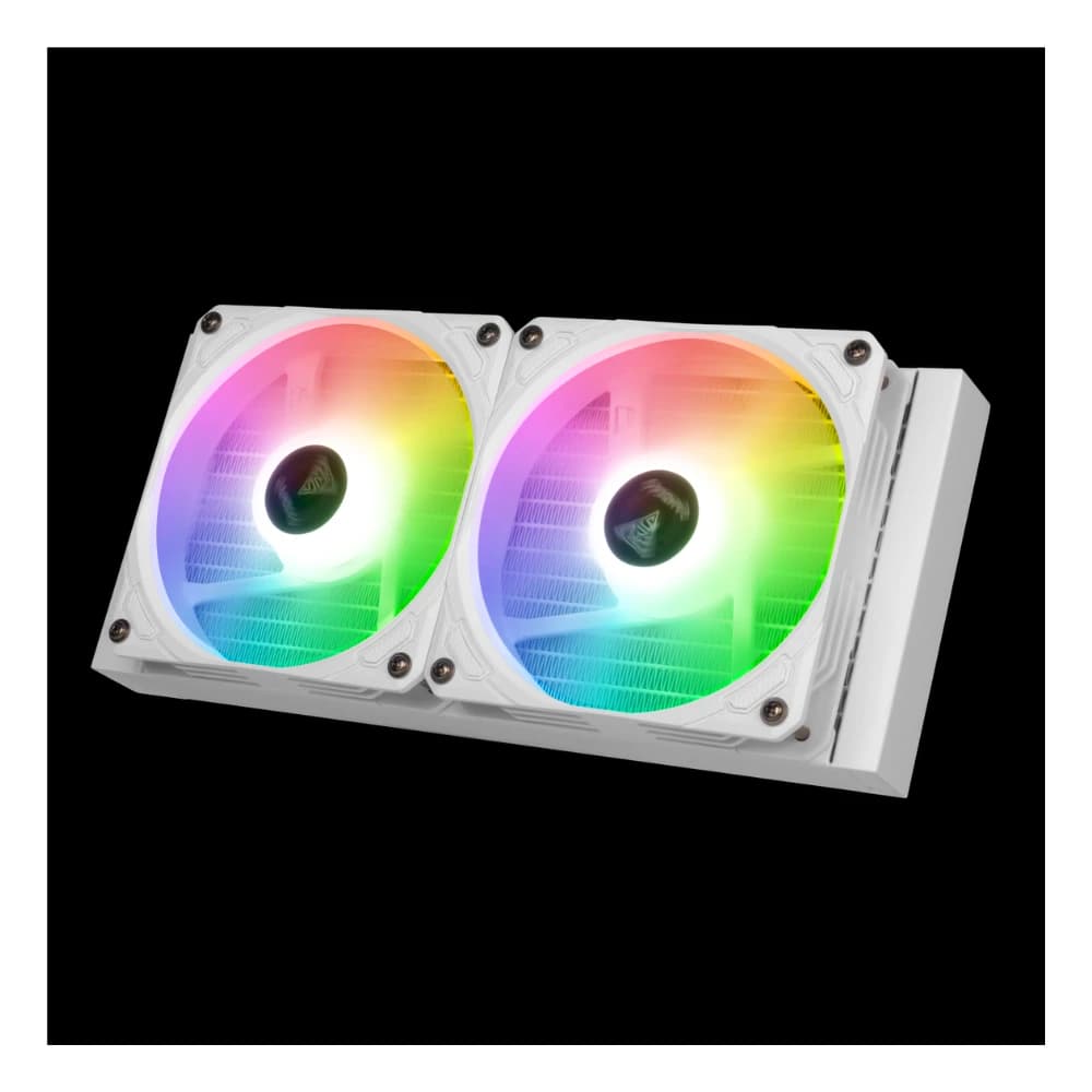 تبريد GAMDIAS مروحة COOLING LIQUID CHIONE M3-240 120mm RGB أبيض
