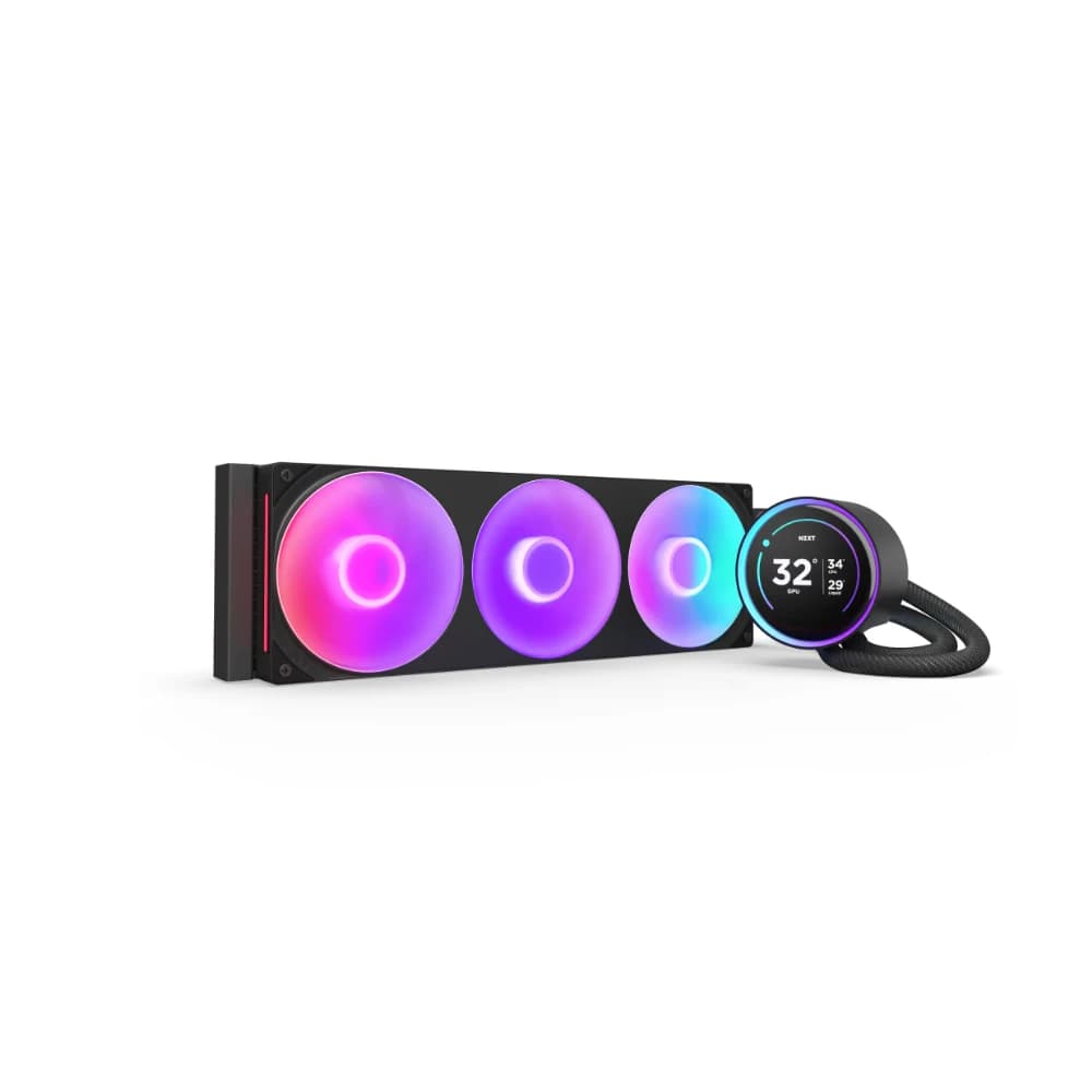 تبريد NZXT KRAKEN ELITE 420MM RGB WITH CONTROLLER أسود L-KR42E-B2