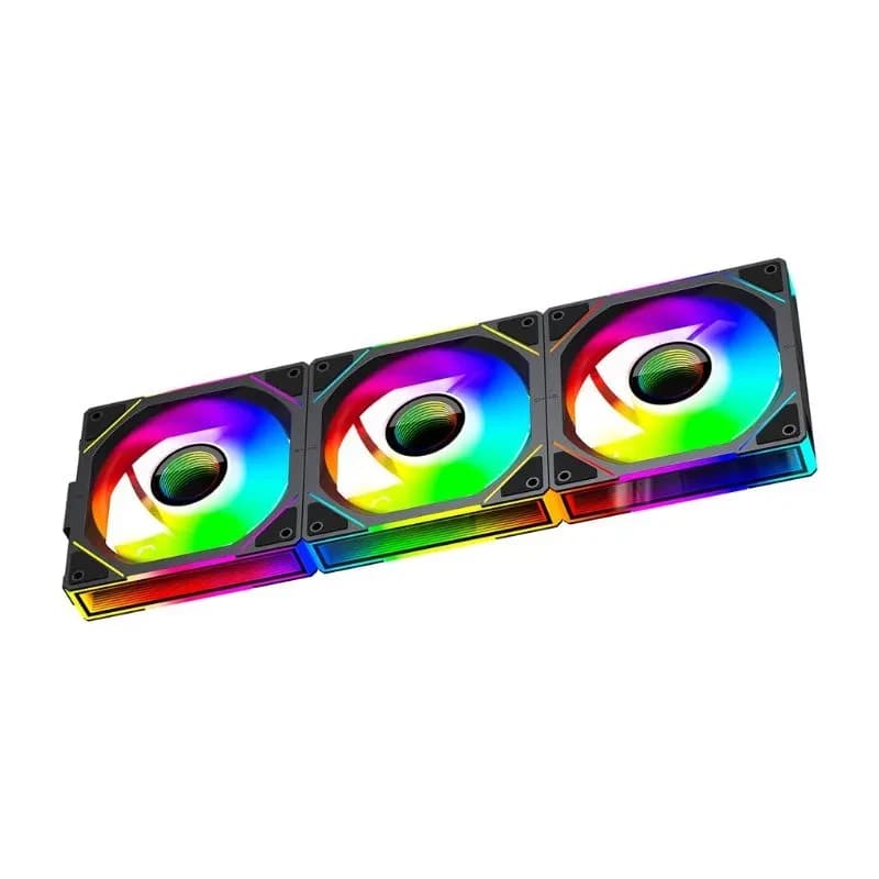 معالج Jungle Leopard Interstellar V3 ARGB 120mm Reversible (3-Pack مراوح) – أسود