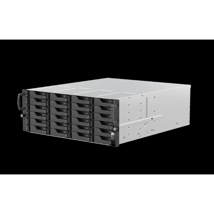 وحدة تخزين Asustor AS7224RDX 4U Rackmount NAS, AMD Ryzen 7 Pro 7745, 16GB ECC DDR5, Dual 10GbE, Dual GbE, PCIe Gen5