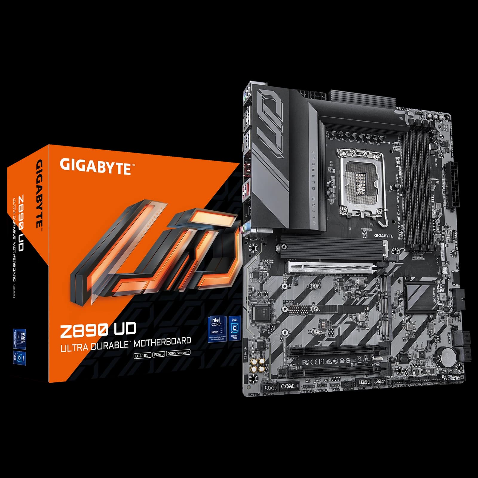 لوحة أم GIGABYTE Z890 UD ATX Motherboard – Supports Intel® Core™ Ultra (Series 2), DDR5, PCIe 5.0, USB4, 2.5GbE LAN