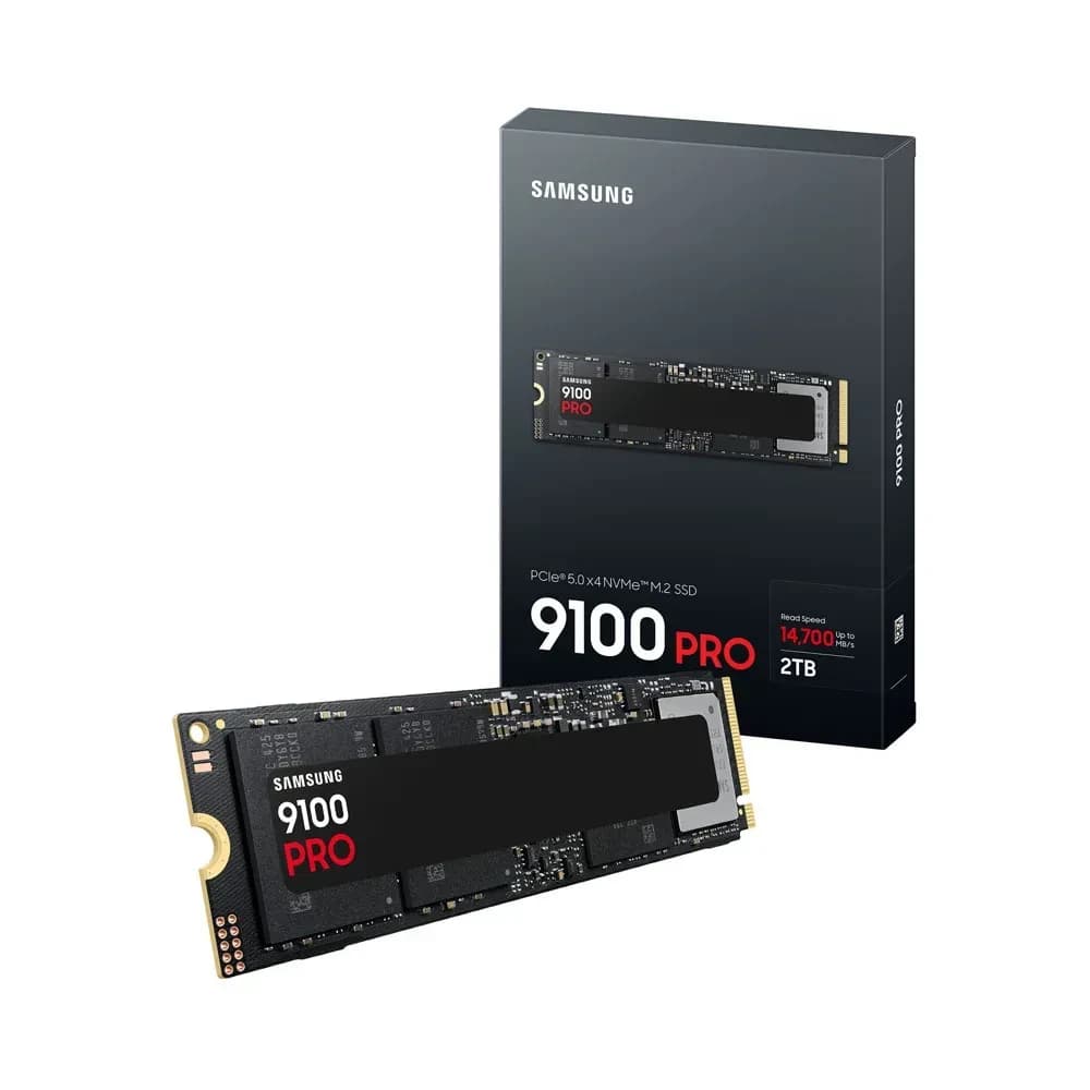 وحدة تخزين Samsung 9100 PRO 2TB, PCIe 5.0×4 M.2. Read حتى 14,700MB/s, SSD NVMe