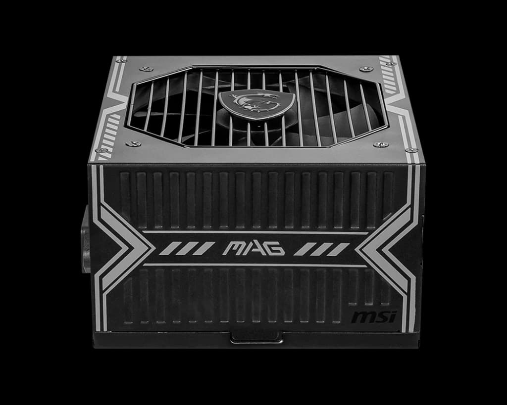 مزود طاقة MSI MAG A750BN PCIE5 750W – 80 PLUS Bronze Certified, ATX PSU, PCIe 5.0 12VHPWR Connector, Active PFC, 120mm مروحة, Gaming PC