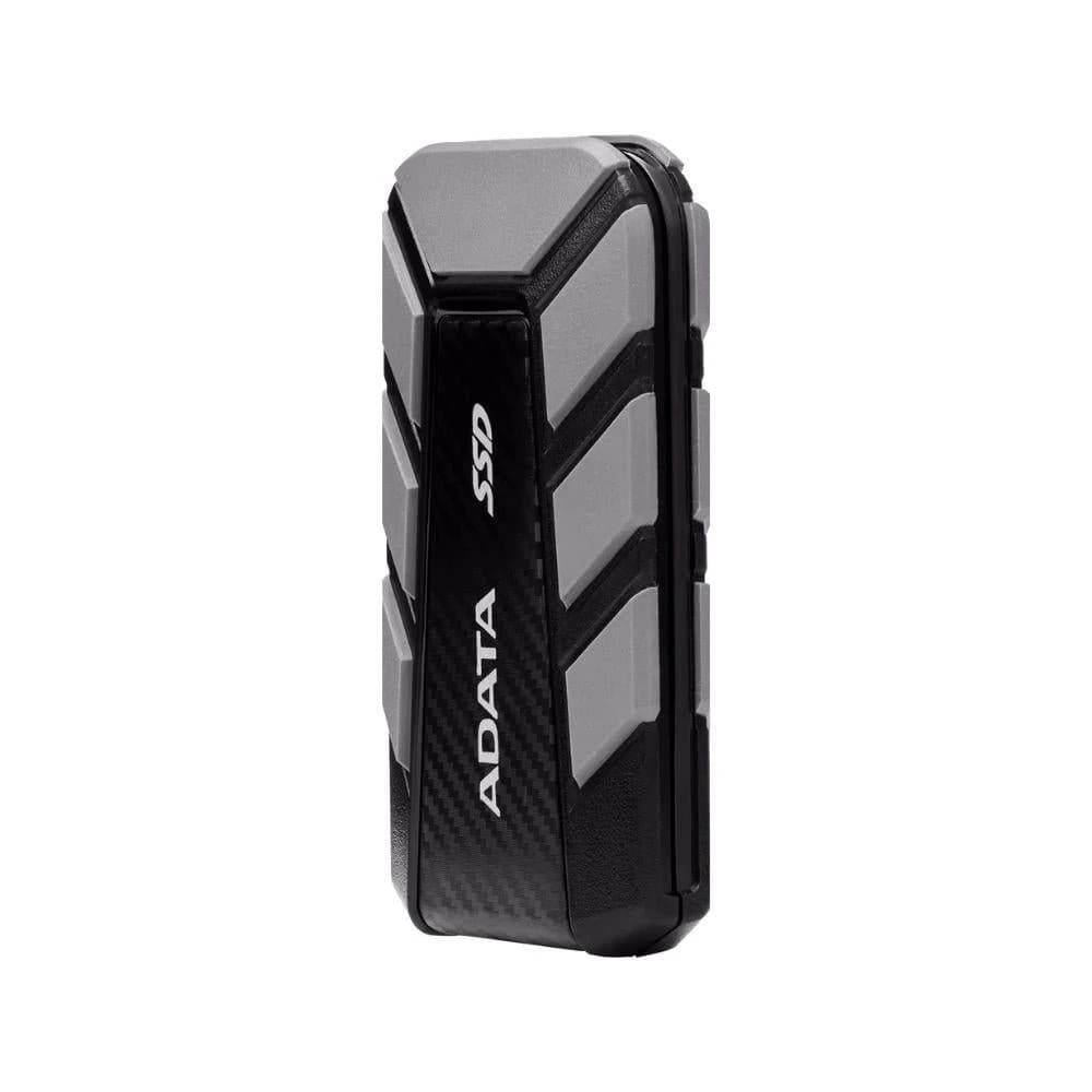 وحدة تخزين ADATA SD820 1 TB Rugged External SSD – IP68 Waterproof, MIL-STD-810G Drop-Resistant, USB 3.2 Gen 2×2, حتى 2000 MB/s — رمادي