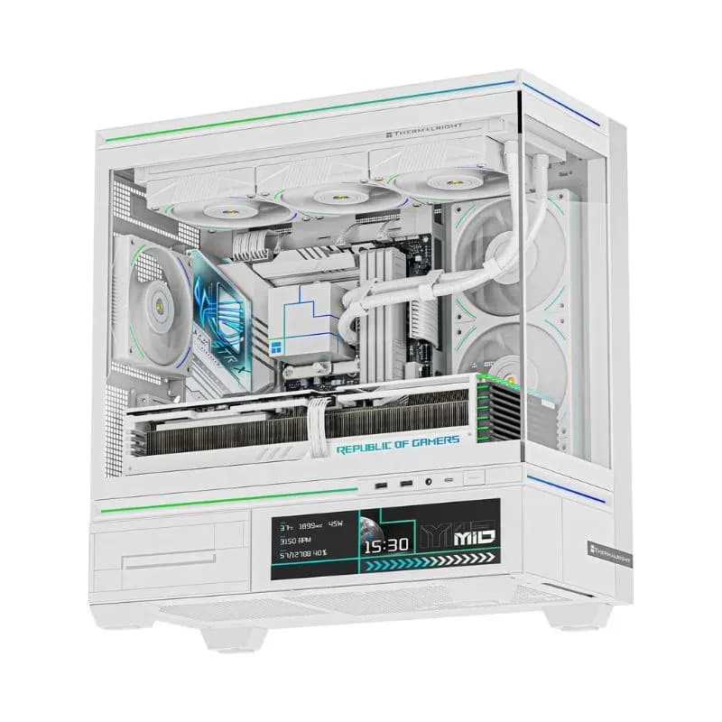 كيس كمبيوتر Thermalright TL-M10 Vision MATX PC Case (بدون مراوح) – أبيض