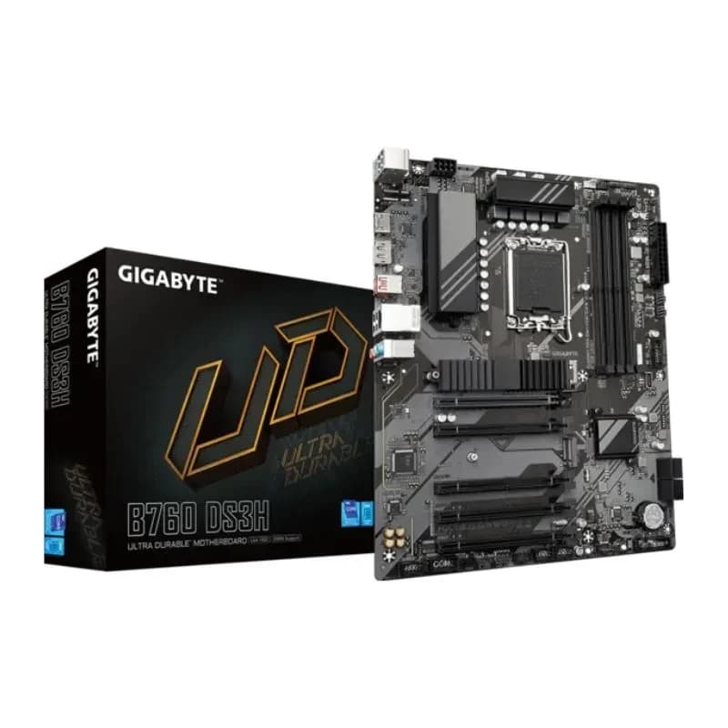 لوحة أم Gigabyte B760 DS3H ATX LGA1700 DDR5 Motherboard – أسود