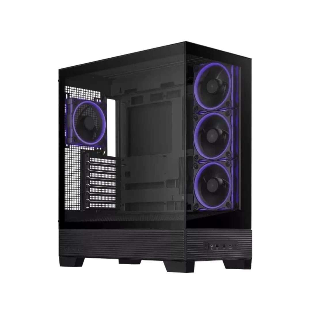 كيس كمبيوتر ASUS A31 PLUS Case, 4 مروحة ARGB – أسود