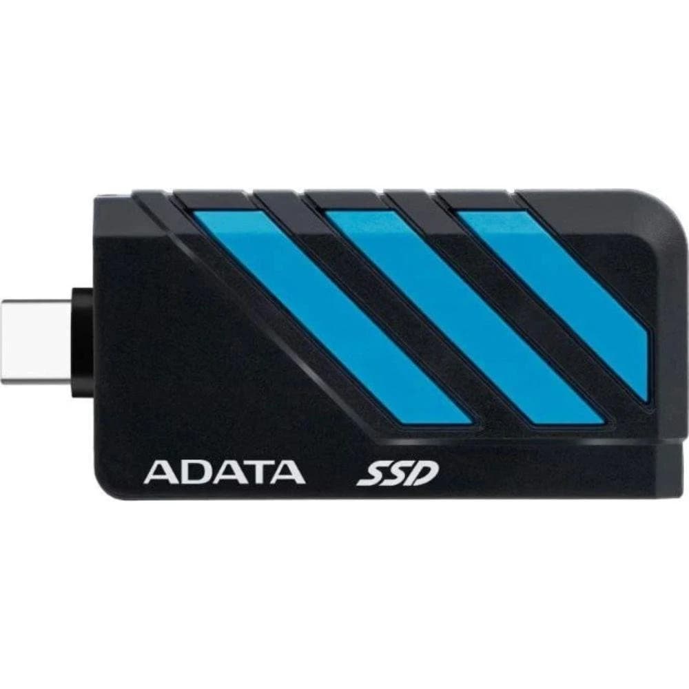 وحدة تخزين ADATA SC735 Portable External SSD – 1TB, Retractable USB-C, MIL-STD Drop Resistance — أزرق