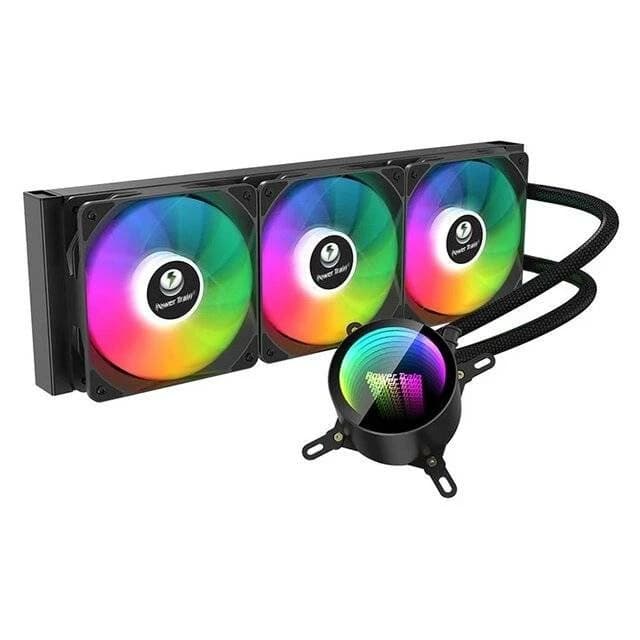 تبريد Power Train DL-360A RGB Liquid Cooled Radiator (أسود)