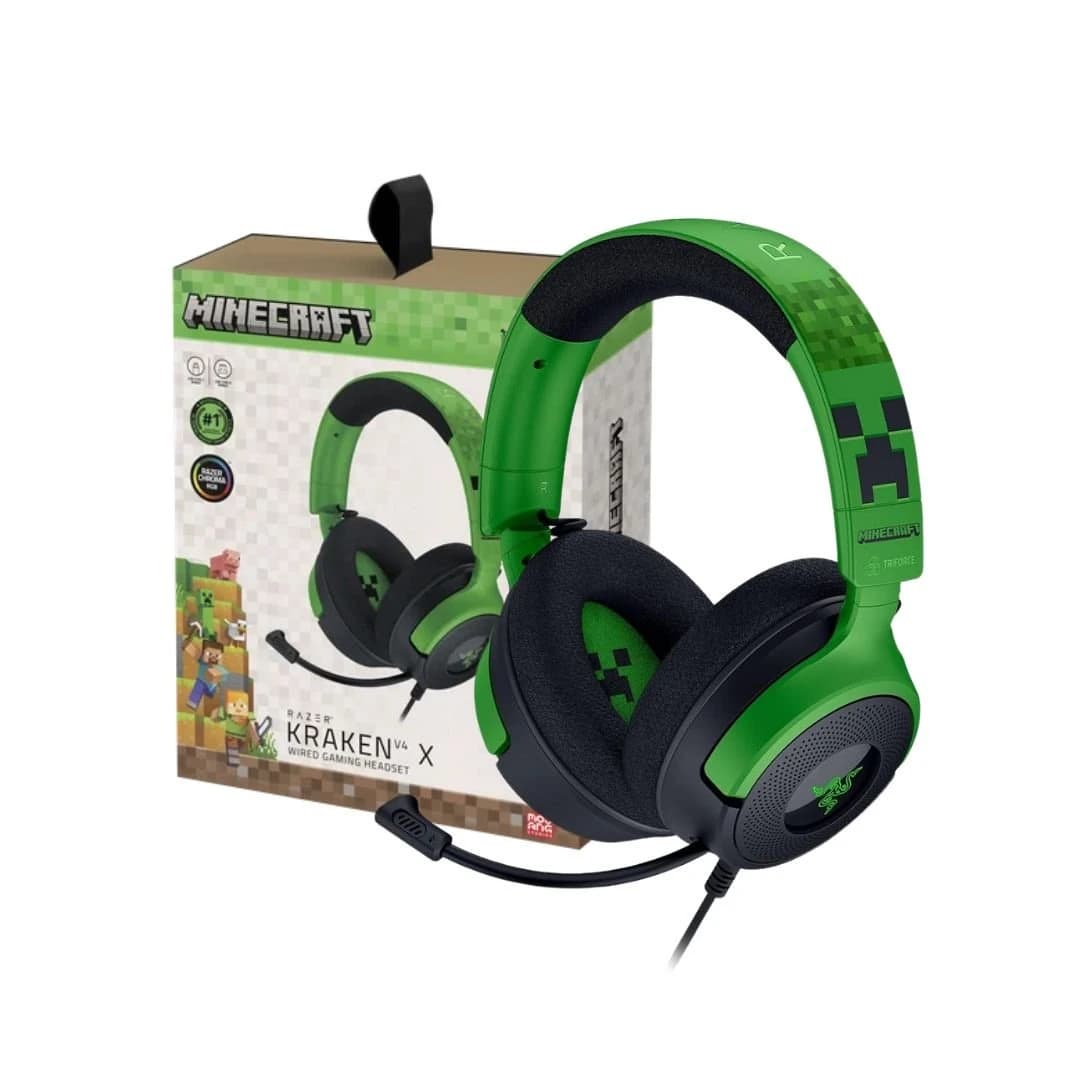 تبريد Razer Kraken V4 X Gaming Headset – Minecraft Edition
