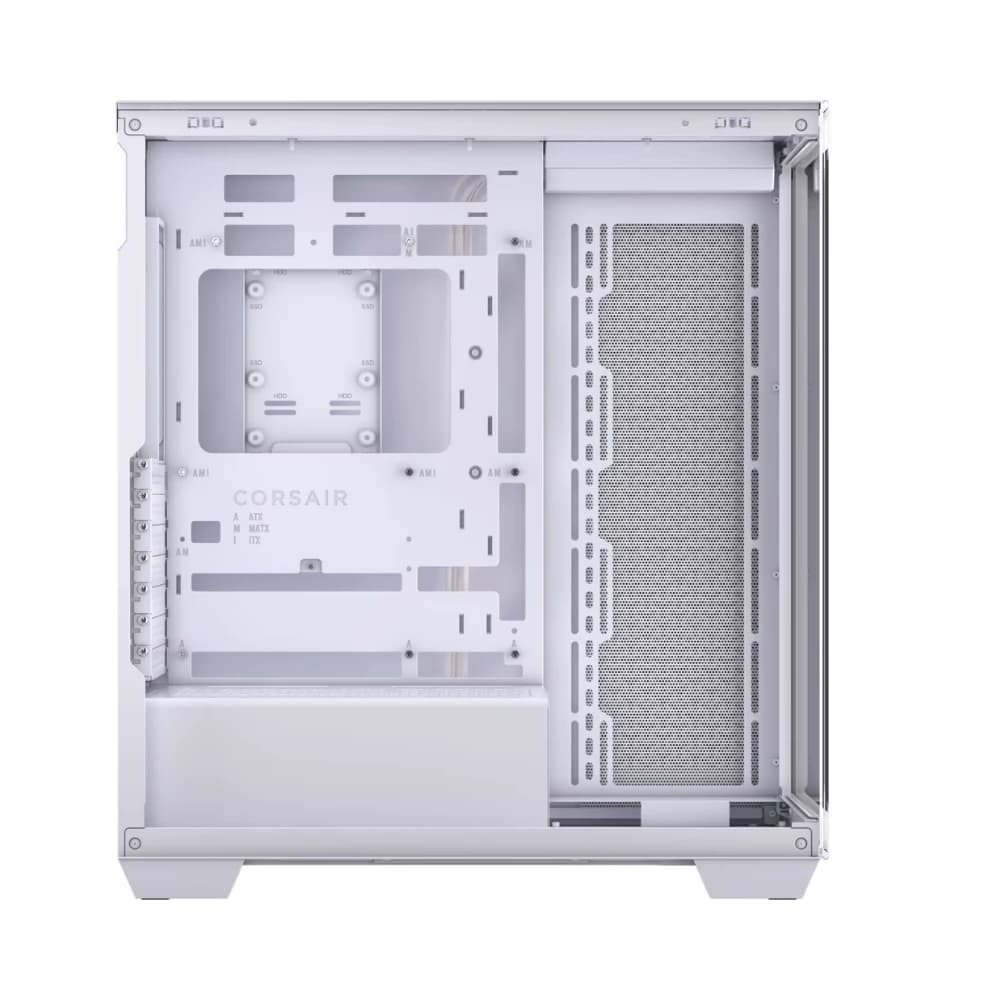 كيس كمبيوتر CORSAIR 3500X زجاج مقسّى MT CASE أبيض