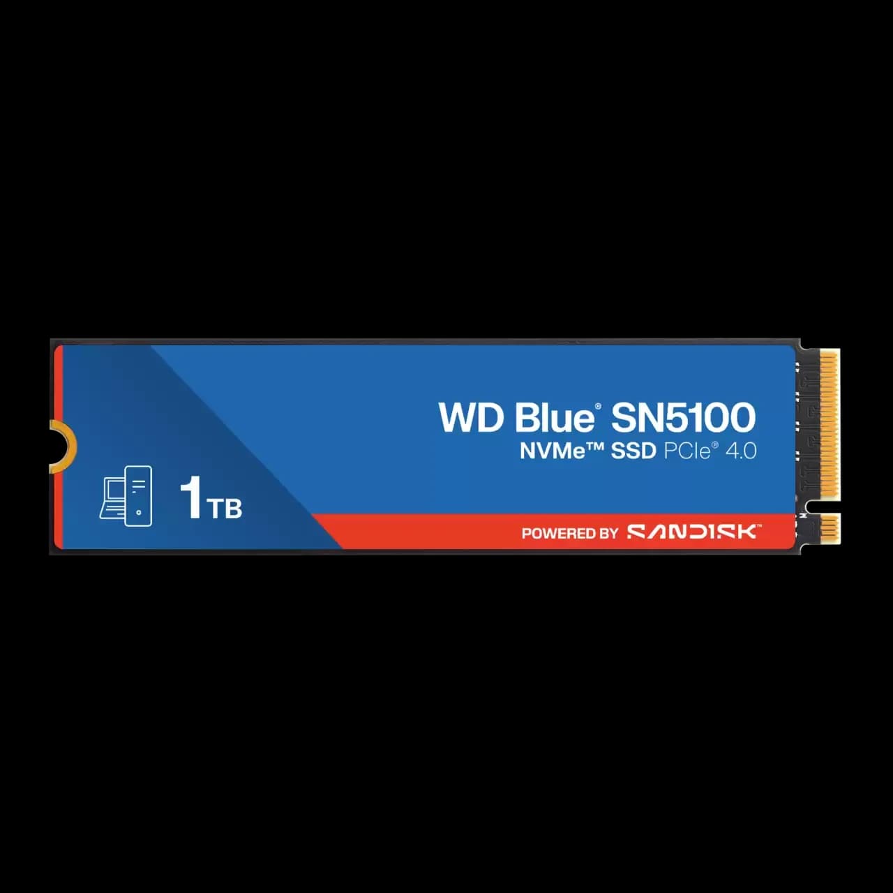 وحدة تخزين Western Digital WD أزرق SN5100 1TB NVMe SSD – M.2 2280, PCIe Gen 4.0, SSD – Read Speeds حتى 7,100MB/s.