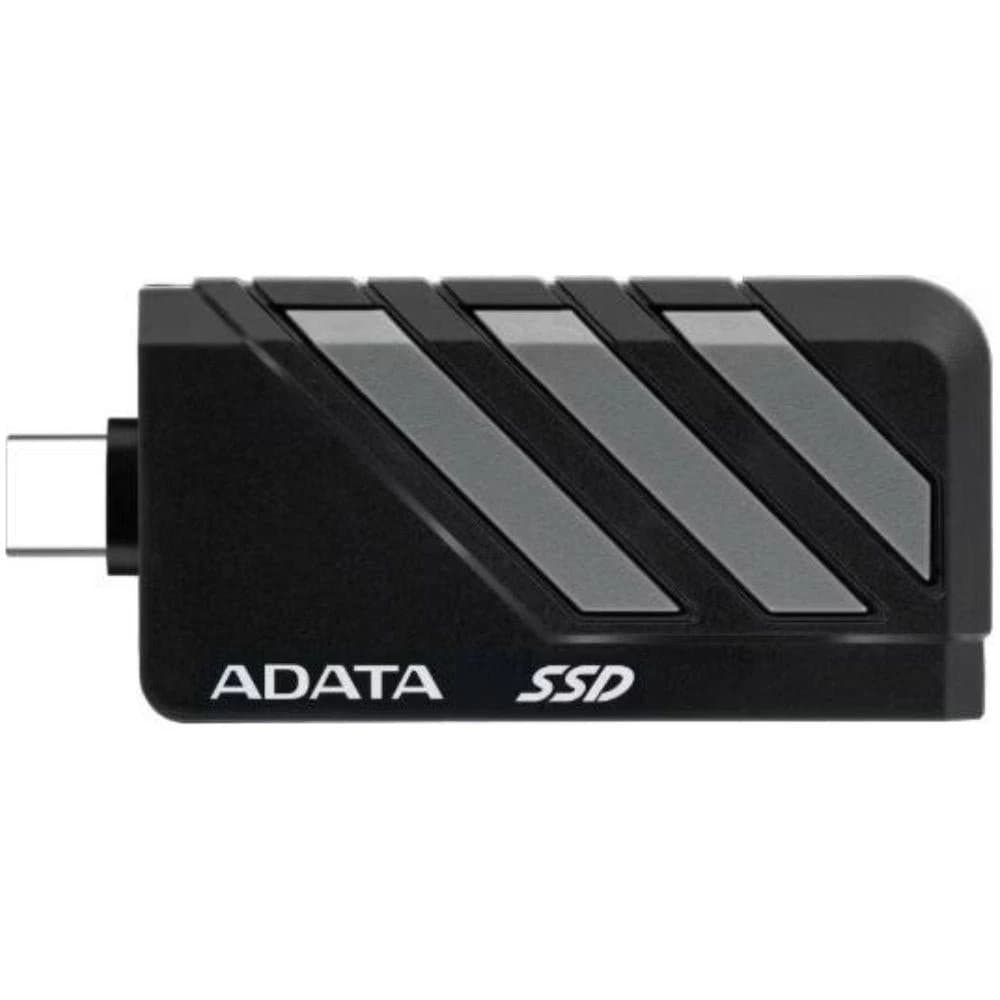 وحدة تخزين ADATA SC735 Portable External SSD – 1TB, Retractable USB-C, MIL-STD Drop Resistance — رمادي