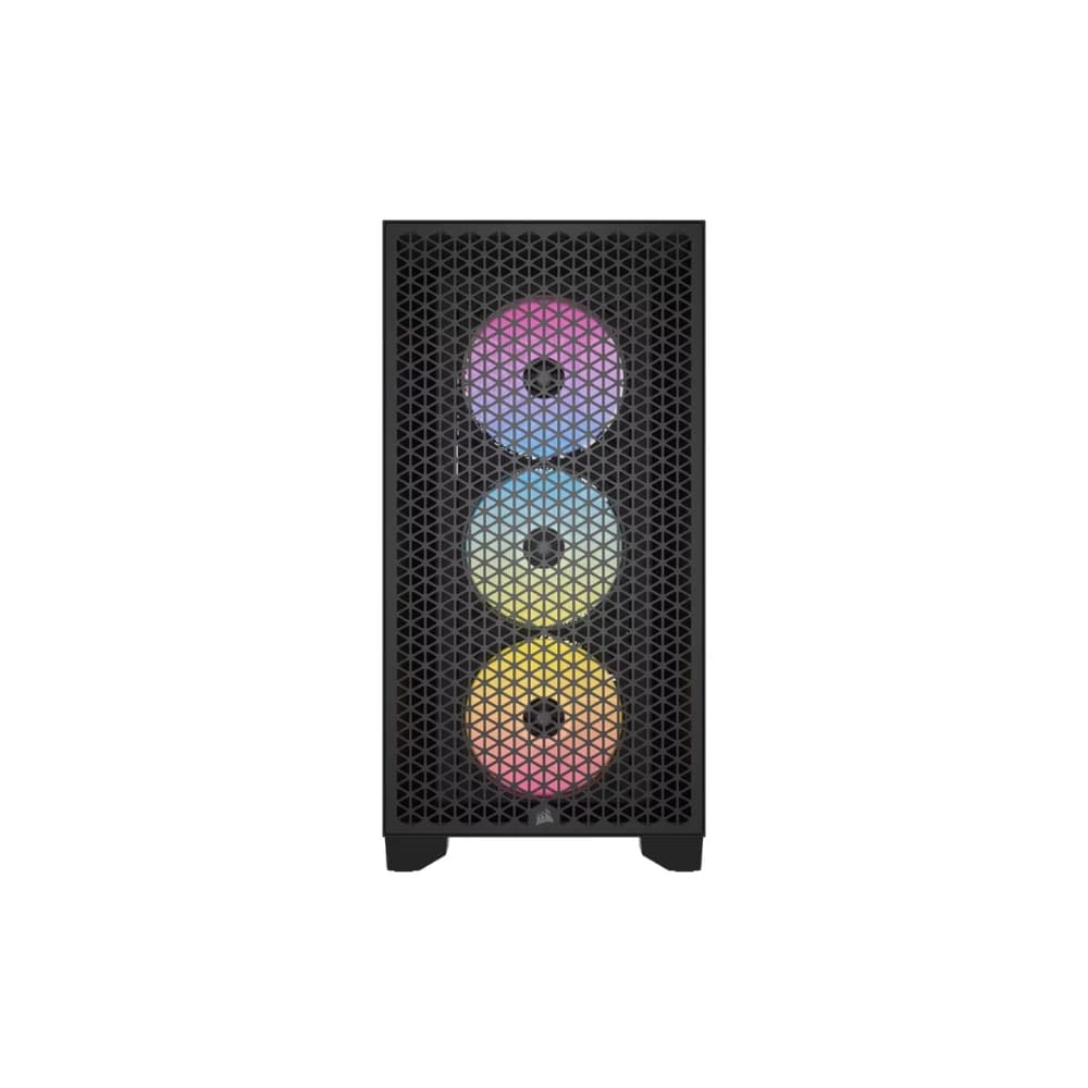 كيس كمبيوتر CORSAIR CASE 3000D AIRFLOW زجاج مقسّى MT RGB أسود