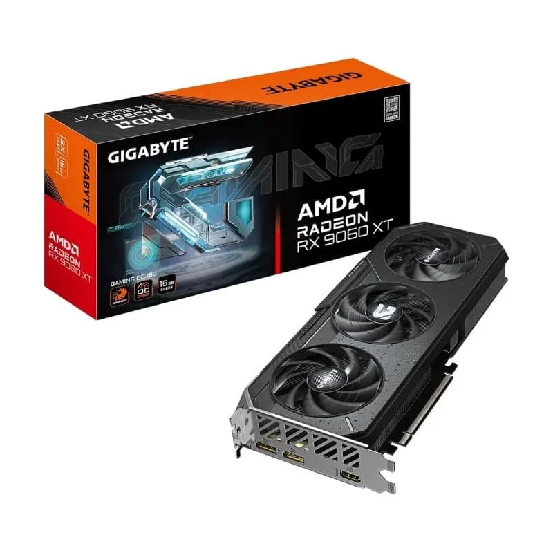 كرت شاشة Gigabyte Radeon RX 9060 XT Gaming OC 16GB