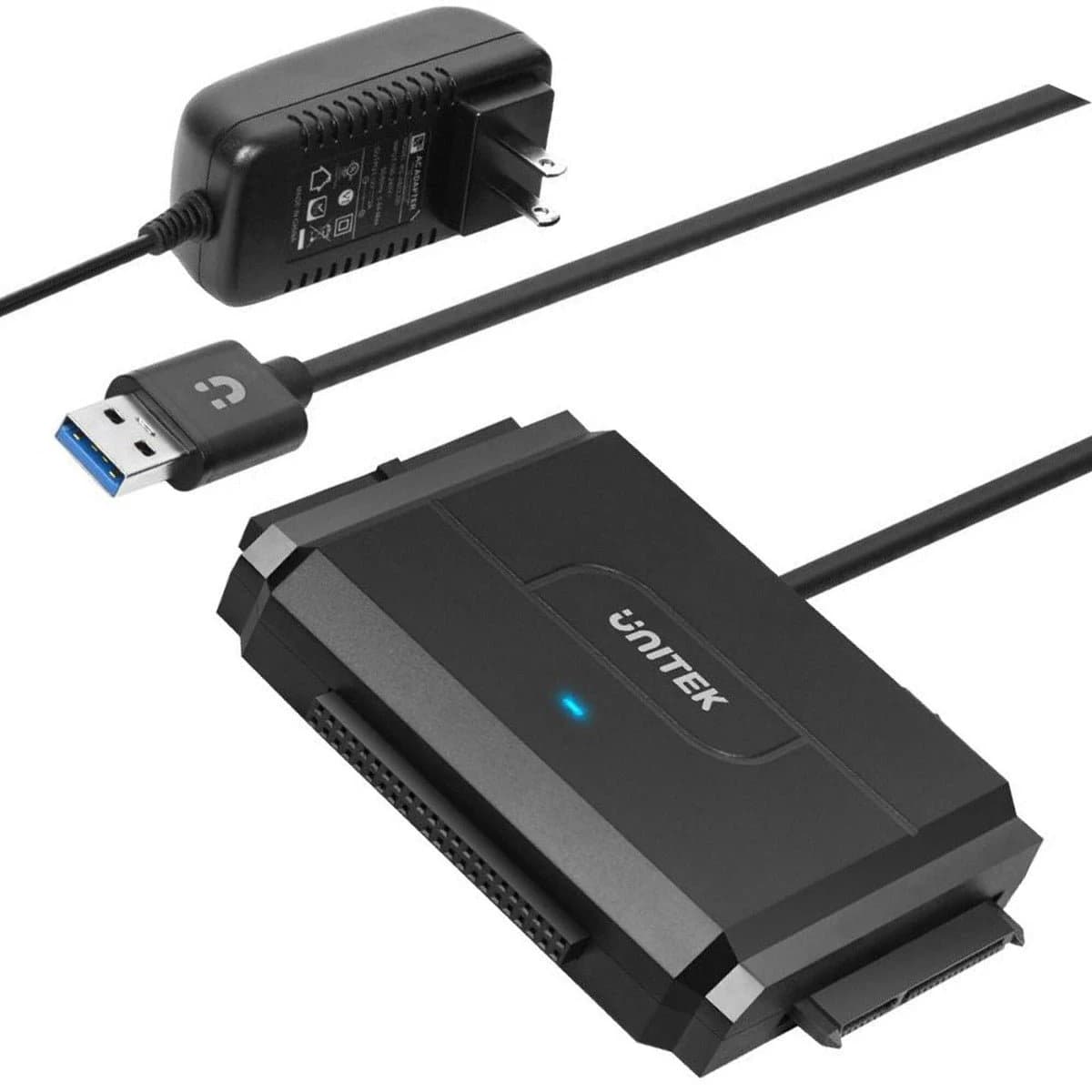 وحدة تخزين UNITEK SmartLink Trinity USB 3.0 to SATA II & IDE HDD & SSD Adapter