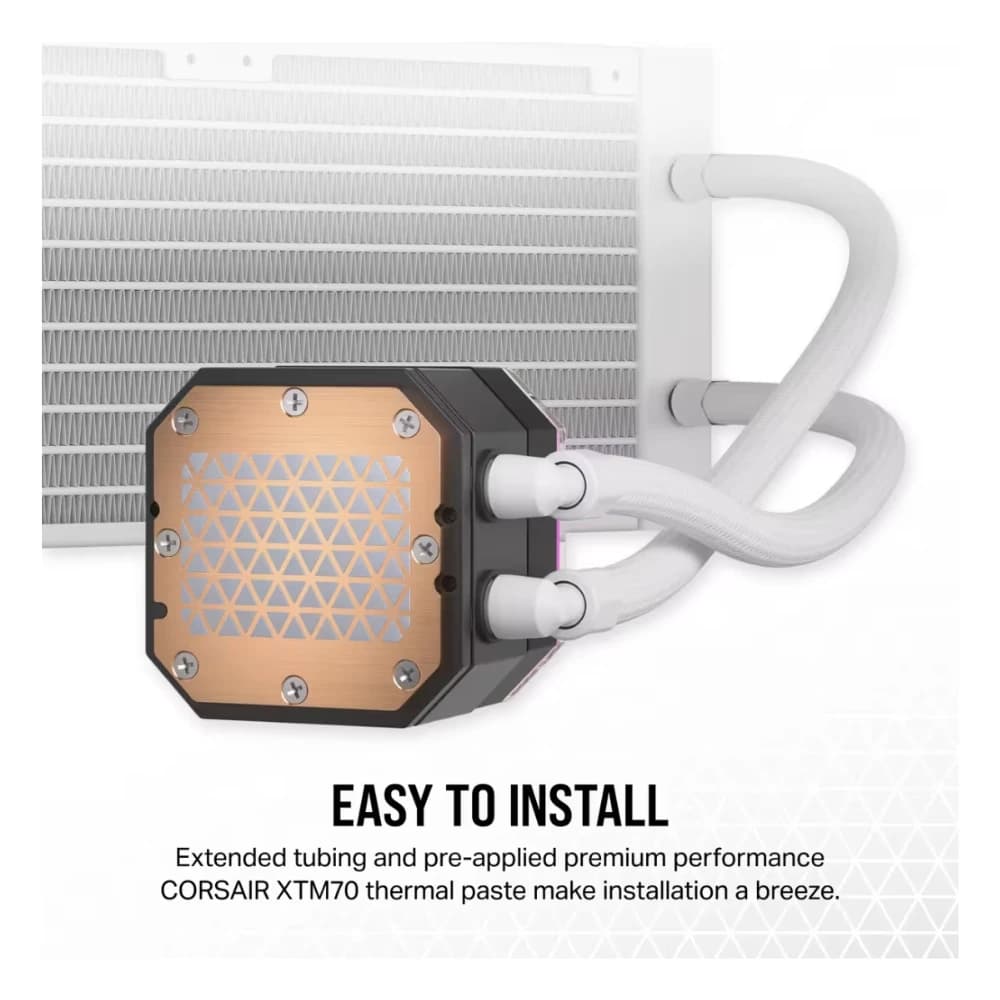 تبريد CORSAIR مروحة COOLING LIQUID iCUE LINK H100i 240mm RGB أبيض