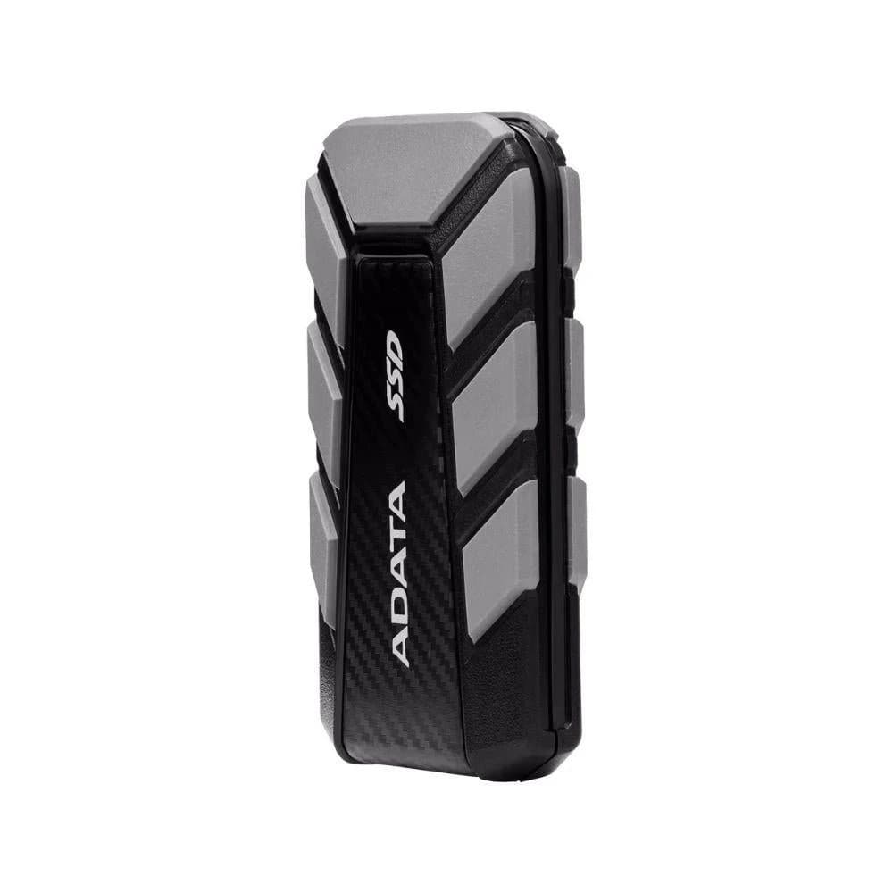 وحدة تخزين ADATA SD820 4TB Rugged External SSD – USB 3.2 Gen 2×2, حتى 2000 MB/s, IP68 Waterproof & Dustproof, MIL-STD-810G Drop-Resistant Portable Drive — رمادي