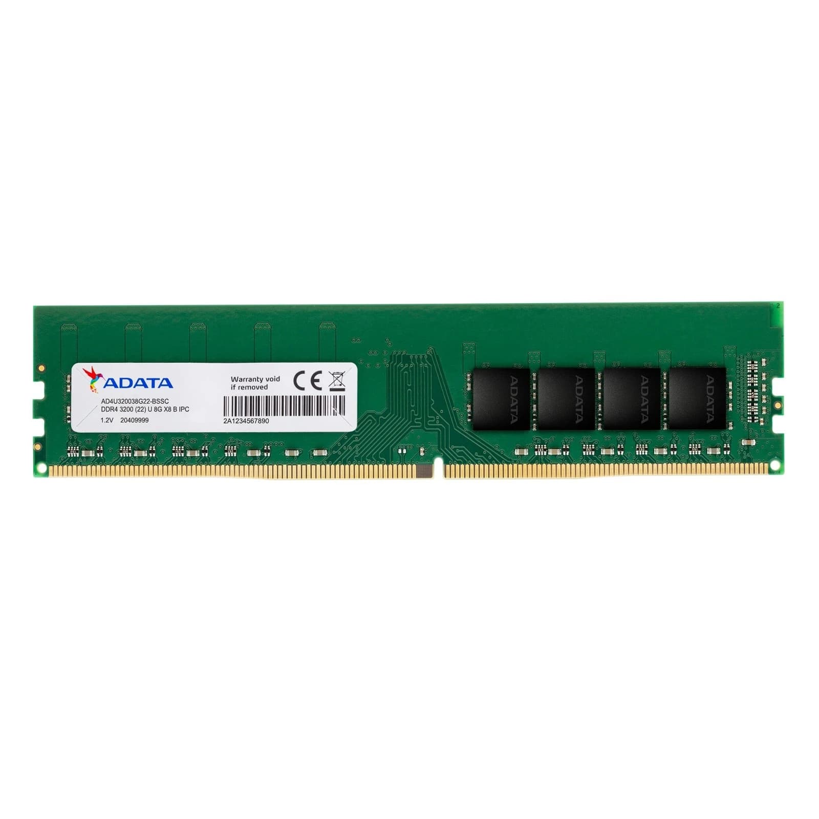 ذاكرة RAM ADATA Premier DDR4 3200 MT/s 8GB (1×8 GB) CL22 UDIMM 288-Pins مكتبي RAM