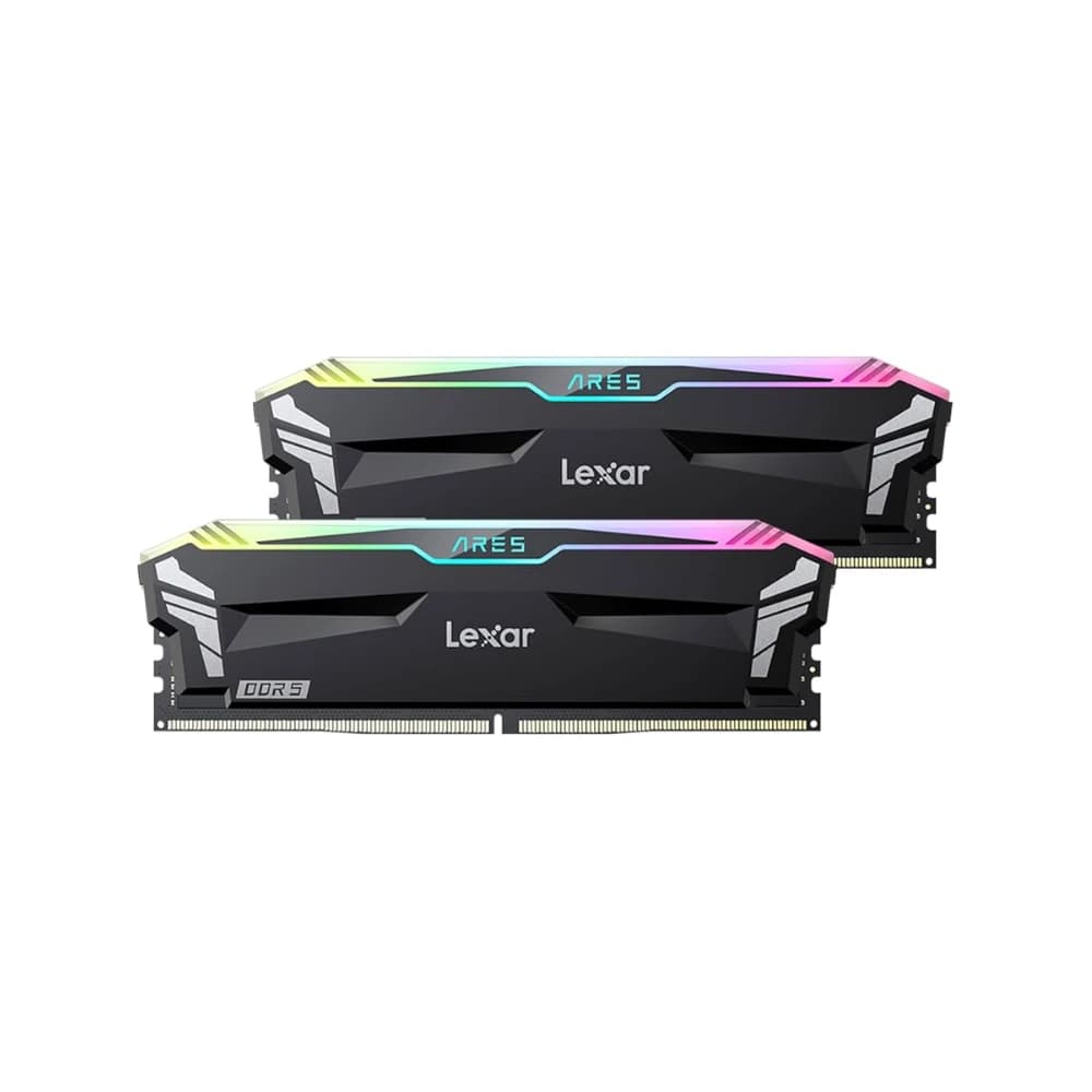 ذاكرة RAM LEXAR ARES RGB DDR5 32GB (2x16GB) 6400MT/s CL32 أسود
