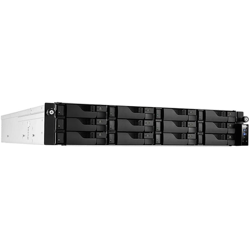 وحدة تخزين Asustor Lockerstor 12RD (AS6512RD) – 12-Bay 2U Rackmount NAS with Intel Atom C3538, 8GB DDR4, Dual 2.5GbE, PCIe Expansion
