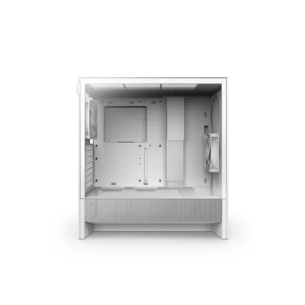 كيس كمبيوتر NZXT H5 FLOW RGB EDITION ATX متوسط الحجم CASE 2024-أبيض