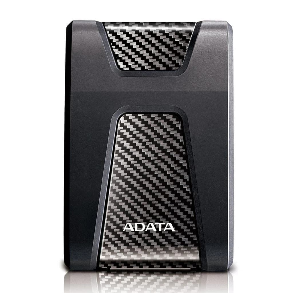 وحدة تخزين ADATA HD650 External Hard Drive USB 3.2 Durable Shockproof Scratch-Resistant Rugged Design – 2TB — أسود