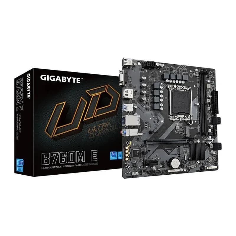 لوحة أم Gigabyte B760M E DDR5 Motherboard – Intel LGA 1700, B760, mATX