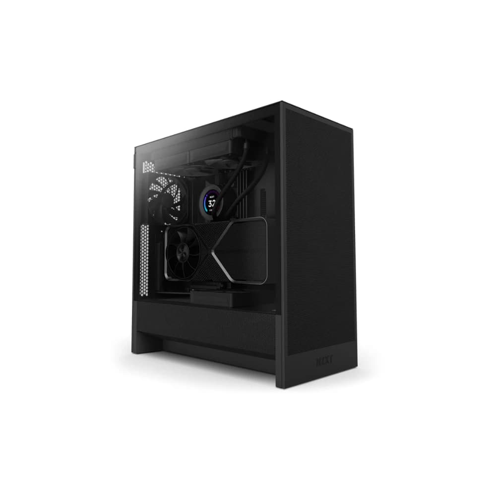 كيس كمبيوتر NZXT H5 FLOW RGB EDITION ATX متوسط الحجم CASE 2024-أسود