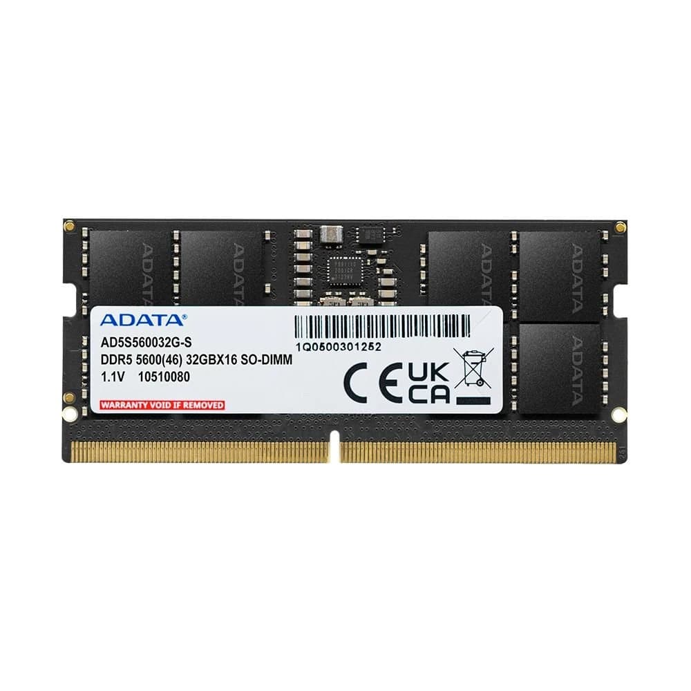 ذاكرة RAM ADATA DDR5 5600MHz – 16GB (1x 16GB) – SO-DIMM لابتوب RAM