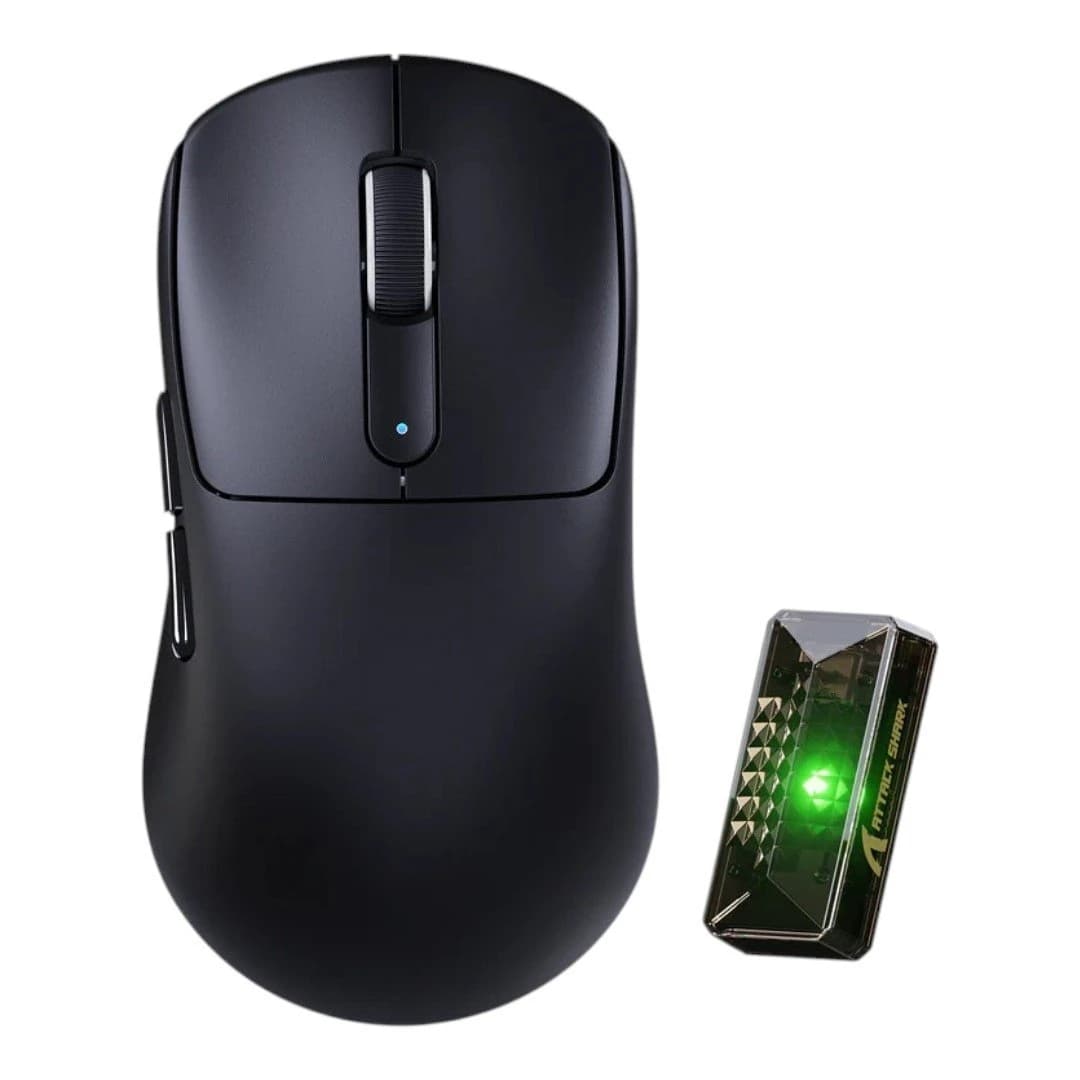 ماوس ATTACK SHARK V5 Ultra-Light ثلاثي الاتصال أسود