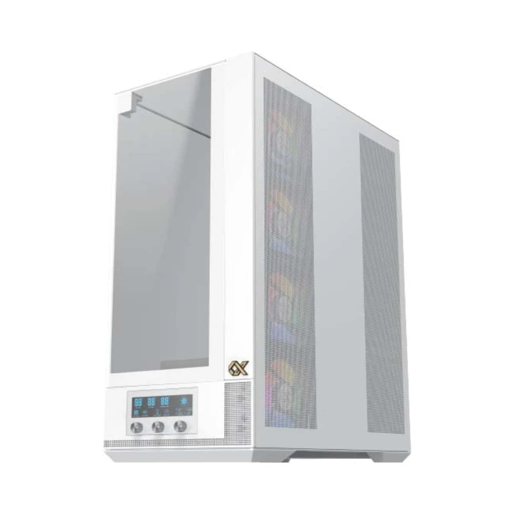 كيس كمبيوتر XIGMATEK VISION PRO ARCTIC – E-ATX متوسط الحجم PC Case – أبيض