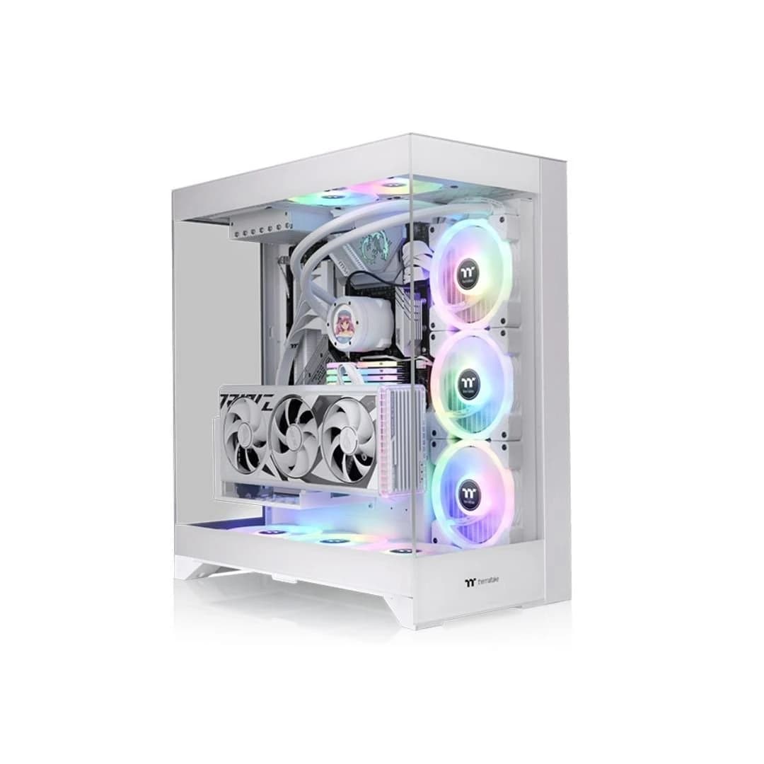 كيس كمبيوتر Thermaltake CTE E550 TG متوسط الحجم – Snow