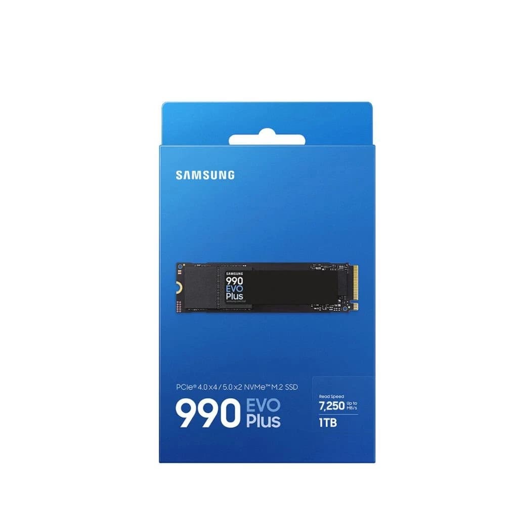 وحدة تخزين Samsung 990 EVO Plus 1TB, PCIe 4.0, 7,150Mb/s, NVMe