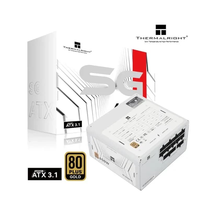 مزود طاقة Thermalright SG-650-W 650W 80+ Gold modular – أبيض