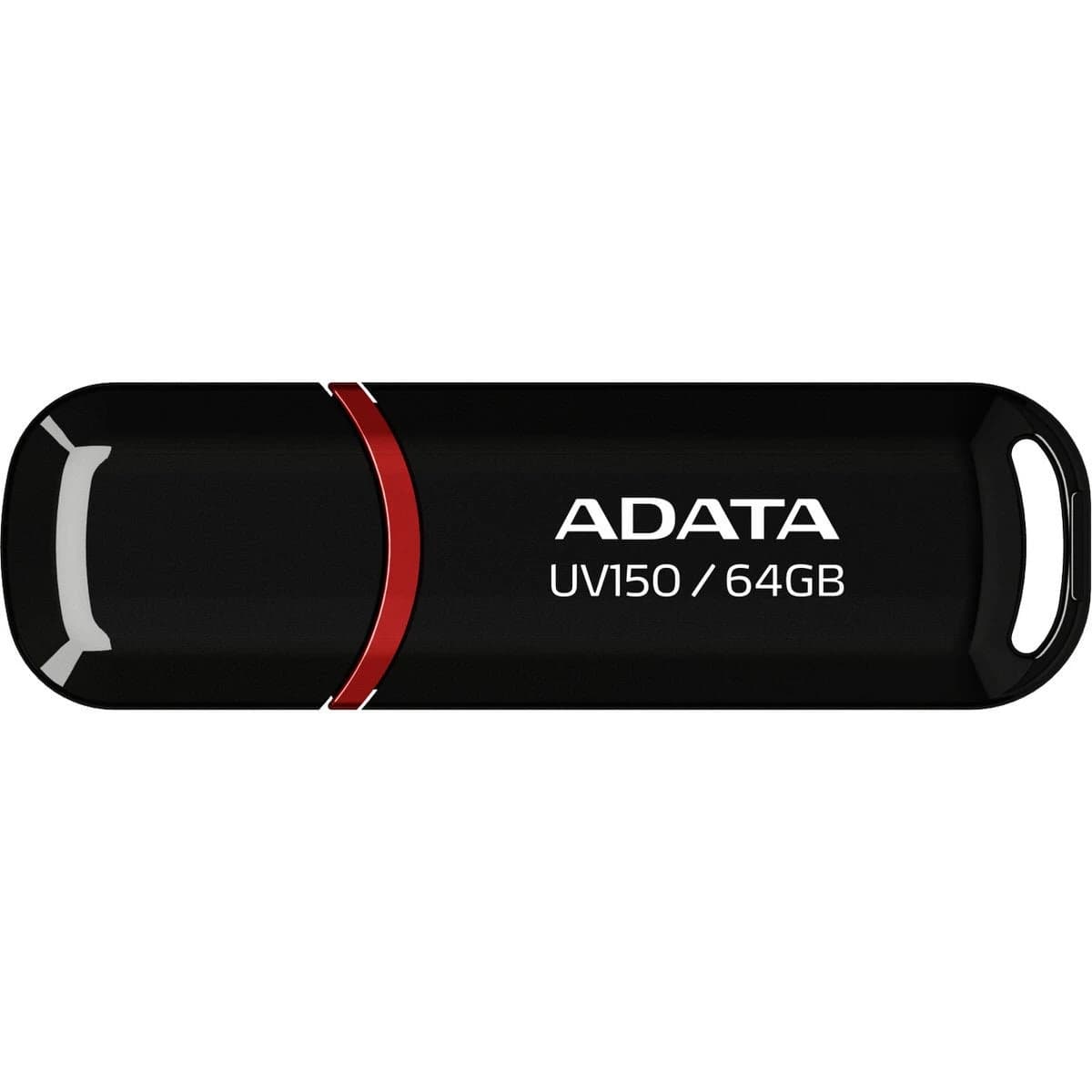 وحدة تخزين ADATA UV150 USB 3.2 Flash Drive Classic Cap — 64GB / أسود